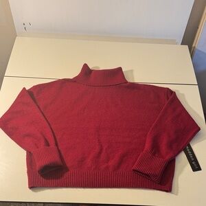 Womens Madden Girl Burgundy Turtleneck Sweater